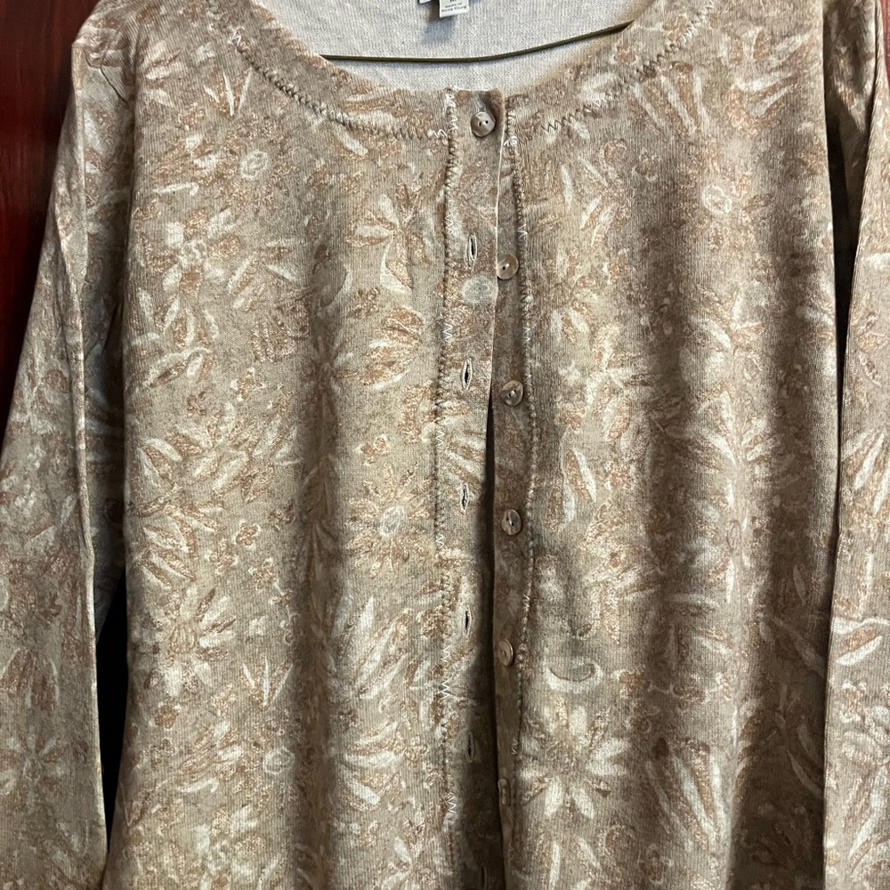 Floral Button-Up Cardigan